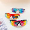 Vacation Sports Cool Style Color Block Resin Avaitor Half Frame Kids Sunglasses