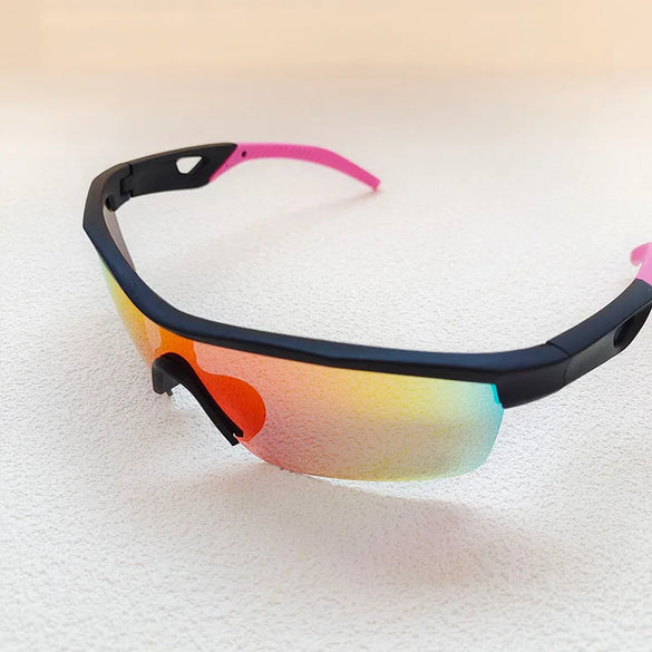 Vacation Sports Cool Style Color Block Resin Avaitor Half Frame Kids Sunglasses