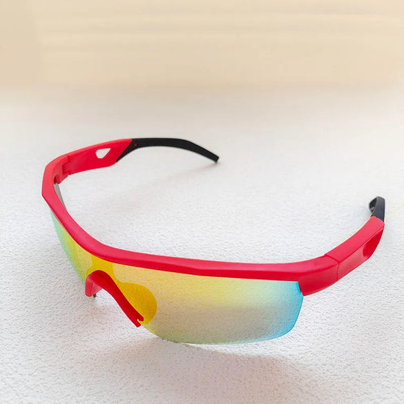 Vacation Sports Cool Style Color Block Resin Avaitor Half Frame Kids Sunglasses