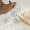 Vacation Style Metal Geometric Starfish Opening Ring Set For Women With Electroplating