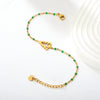 Vacuum Electroplated Stainless Steel Hollow Christmas Tree Bracelet For Women Sweet Festive Holiday Jewelry Wholesale