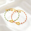 Vacuum Electroplated Stainless Steel Hollow Christmas Tree Bracelet For Women Sweet Festive Holiday Jewelry Wholesale