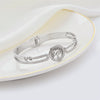 Vacuum Electroplated Titanium Steel Bracelet With Niche Design And All Match Zircon Life Tree Pattern