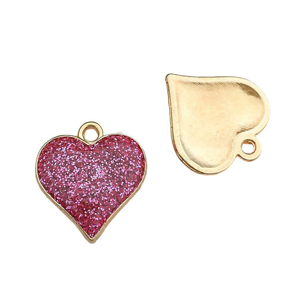 Valentine's Day Rose Dripping Oil Alloy Pendant Jewelry Accessories