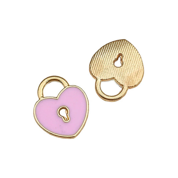 Valentine's Day Rose Dripping Oil Alloy Pendant Jewelry Accessories