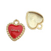 Valentine's Day Rose Dripping Oil Alloy Pendant Jewelry Accessories