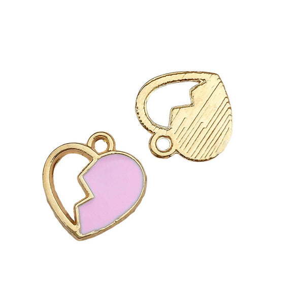Valentine's Day Rose Dripping Oil Alloy Pendant Jewelry Accessories