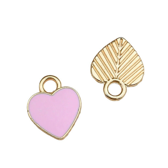 Valentine's Day Rose Dripping Oil Alloy Pendant Jewelry Accessories