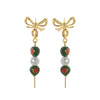 Vegetable Wine Glass Pearl Earrings Copper Electroplating Women's