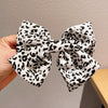 Velvet Big Bow Female Handmade Hairpin Back Head Elegant Top Clip Hair Accessories