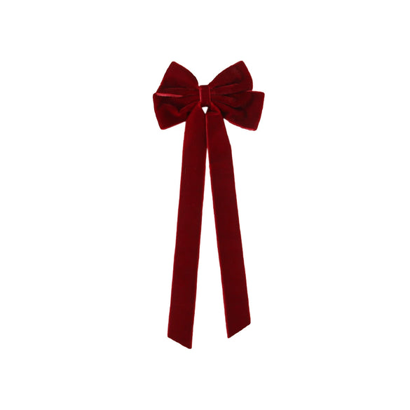 Velvet Bow Ribbon Duckbill Hairpin Handmade Women's Hair Accessories