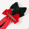 Velvet Bow Ribbon Duckbill Hairpin Handmade Women's Hair Accessories