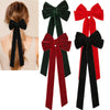 Velvet Bow Ribbon Duckbill Hairpin Handmade Women's Hair Accessories