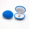 Velvet Clamshell Jewelry Gift Box Flannel Flip Ring Box For Earrings Pendant And Necklace Packaging Cute Minimal Style