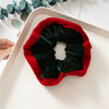 Velvet Hair Tie Headwear Seiko Treatment Autumn And Winter New Mixed Color Christmas Large Intestine Ring Style