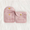 Velvet Jewelry Storage Bag Rounded Corner Snap For Ring Earrings Bracelet Necklace Pendant