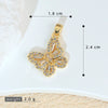 Versatile Butterfly Animal Zodiac Copper Micropaved Pendant Accessories For Women
