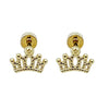Versatile Daily Multipierced Animal Colorful Flower Stainless Steel Electroplated Women's Earrings