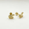 Versatile Daily Multipierced Animal Colorful Flower Stainless Steel Electroplated Women's Earrings