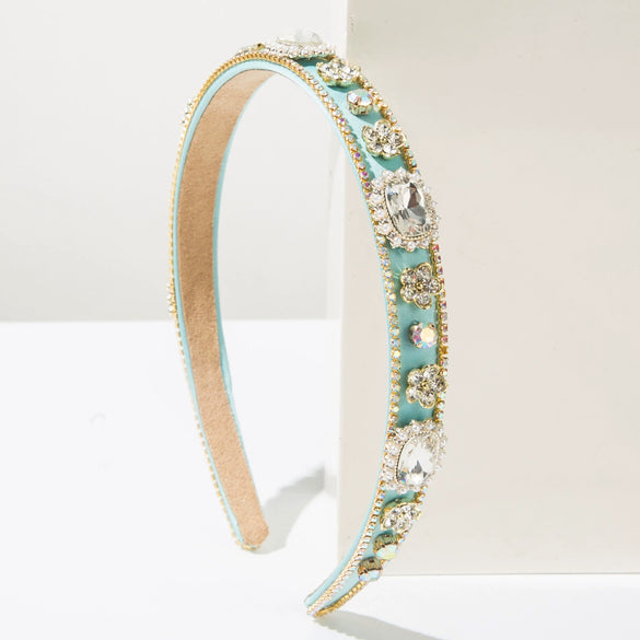 Versatile Diamondencrusted Rhinestone Headband For Women Baroque Style Hair Accessories