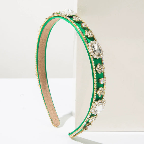 Versatile Diamondencrusted Rhinestone Headband For Women Baroque Style Hair Accessories