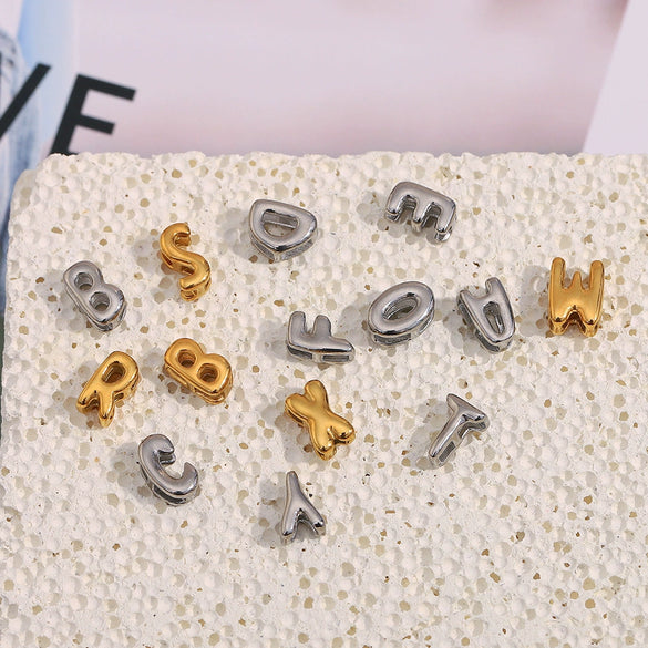 Versatile Highend Stainless Steel 18K Gold Plated Hollow Letter Pendant Necklace For Women