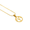 Versatile Hollow Constellation Pendant 316L Stainless Steel Clavicle Chain Electroplated Fashion Necklace