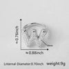 Versatile Letter Rings Copper Inlaid With Zircon Unisex Allmatch Jewelry