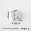 Versatile Letter Rings Copper Inlaid With Zircon Unisex Allmatch Jewelry