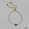 Versatile Love Bracelet For Women Stainless Steel With Inlaid Color Zircon Heart Shape Electroplating Unique Design