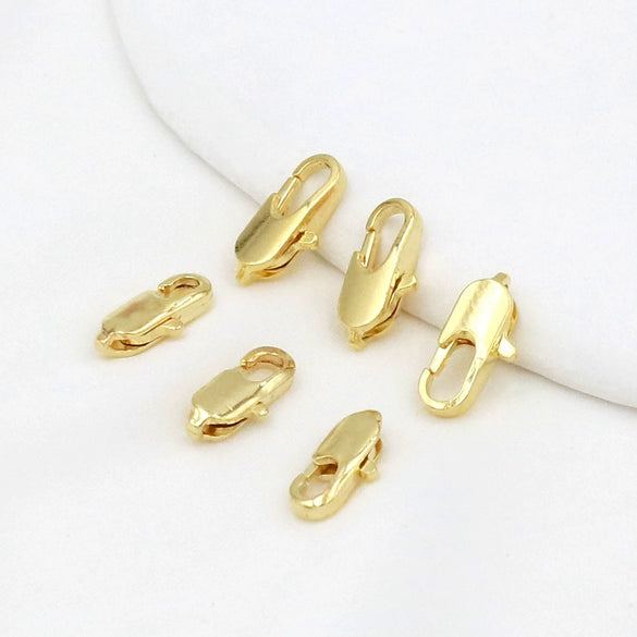 Versatile Natural Copper Clasp For Bracelet Necklace With Colorpreserving Electroplated Gold Treatment