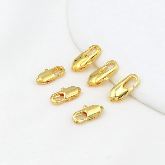 Versatile Natural Copper Clasp For Bracelet Necklace With Colorpreserving Electroplated Gold Treatment