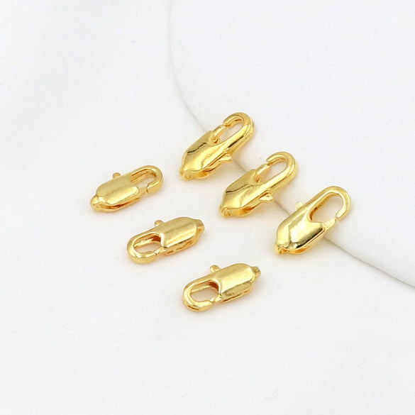 Versatile Natural Copper Clasp For Bracelet Necklace With Colorpreserving Electroplated Gold Treatment