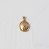 Versatile Pendant Necklace With Serpentine Rose Coin Melon Buckle Woolen Chain Titanium Steel 18K Gold Plated