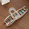 Versatile Plastic Resin Electroplated Hair Clip For Women