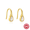 Versatile S925 Sterling Silver Octagon Geometric Opal Fashion Earring With Zirconia Treatment