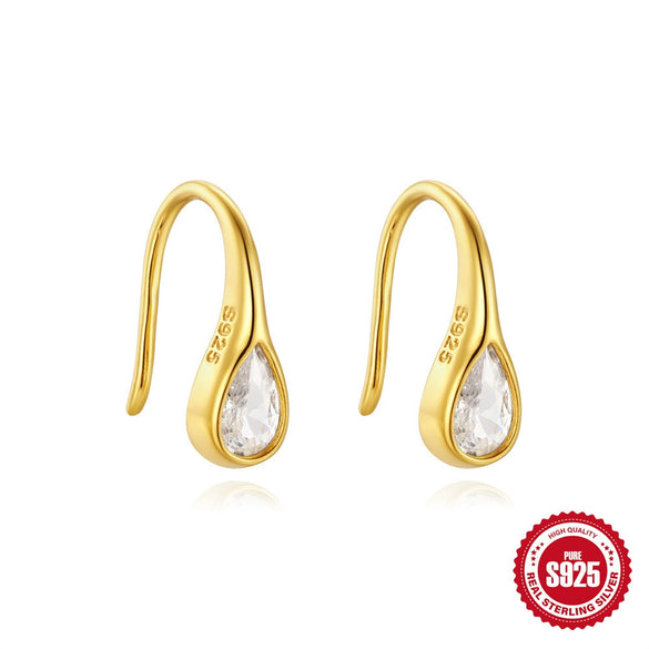Versatile S925 Sterling Silver Octagon Geometric Opal Fashion Earring With Zirconia Treatment