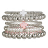 Versatile Shell Cross Set Pearl Bracelet Geometric Handmade Unisex