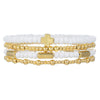 Versatile Shell Cross Set Pearl Bracelet Geometric Handmade Unisex