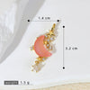 Versatile Star And Moon Copper Jewelry Pendant With Constellation Heart Shape Geometric Micropaved For Female
