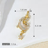 Versatile Star And Moon Copper Jewelry Pendant With Constellation Heart Shape Geometric Micropaved For Female