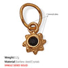 Versatile Trendy Jewelry Pendant 316L Stainless Steel Fivepointed Star Green Rhinestone Electroplating Design