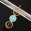 Vintage Acetate Hair Side Clip With Electroplated Frog And Five Pointed Star Accents For Women