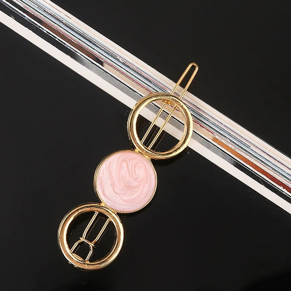 Vintage Acetate Hair Side Clip With Electroplated Frog And Five Pointed Star Accents For Women