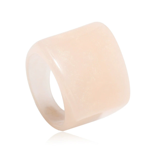 Vintage Acrylic Geometric Index Finger Ring Simple Elegant Fashion Ring For Unisex