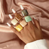 Vintage Acrylic Geometric Index Finger Ring Simple Elegant Fashion Ring For Unisex