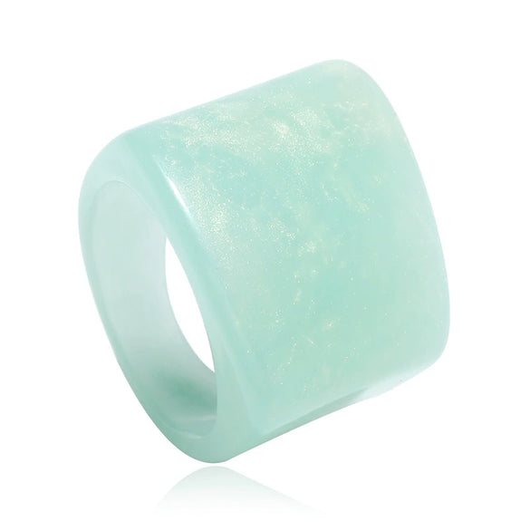 Vintage Acrylic Geometric Index Finger Ring Simple Elegant Fashion Ring For Unisex