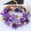 Vintage Agate Beaded Multi Layer Winding Bracelet With Geometric Style For Women And Men