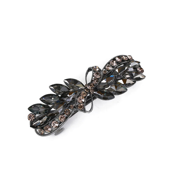 Vintage Alloy Flower Rhinestone Electroplated Women's Hairpin