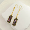 Vintage Alloy Geometric Retro Tassel Earrings For Women With Electroplating